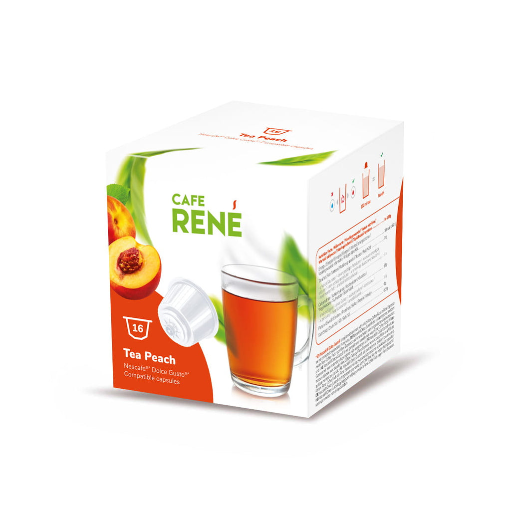 RENE Tea Peach 16 kapszula Dolce Gusto®*-hoz