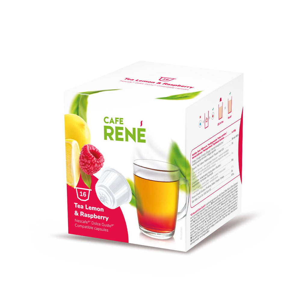 RENE Citrom-Málna ízű tea 16 kapszula Dolce Gusto®*-hoz