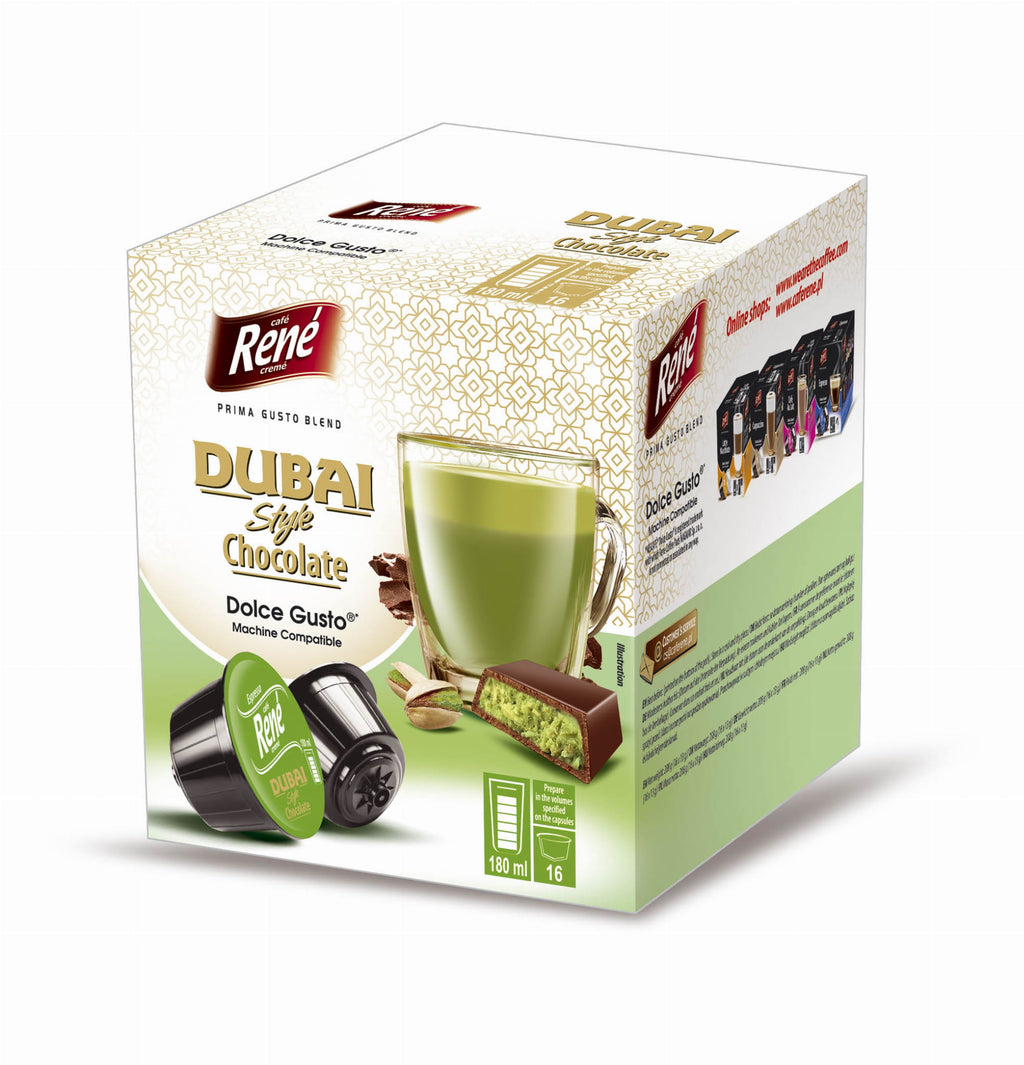 RENE Dubai Style Chocolate ital, 16 kapszulaka Dolce Gusto®*-hoz