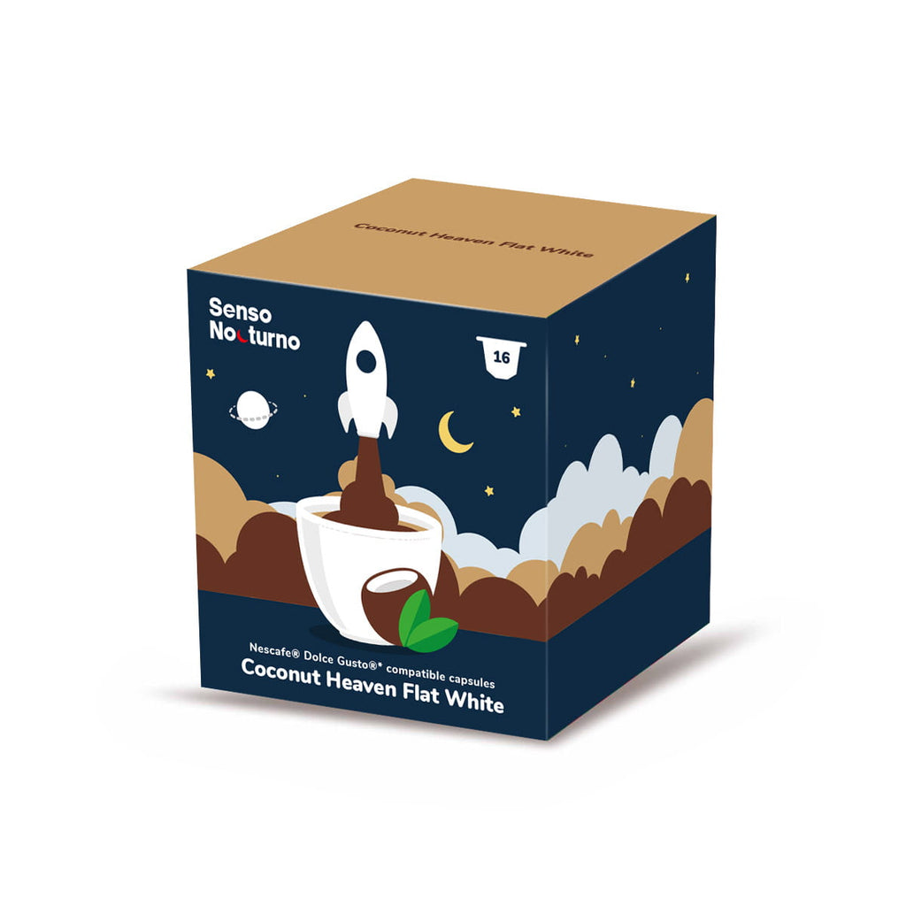 SENSO NOCTURNO Coconut Flat White kávé 16 kapszula Dolce Gusto®-hoz*
