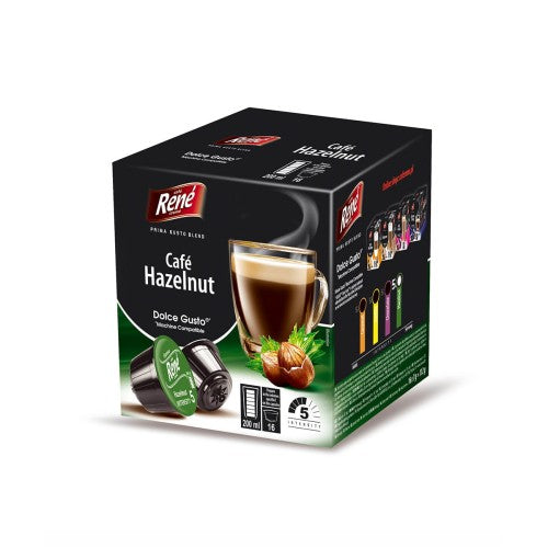 RENE Cafe Hazelnut kávé 16 kapszula Dolce Gusto®-hoz*