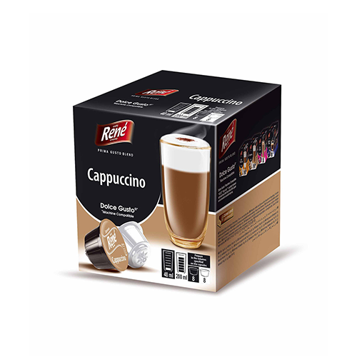 RENE Cappuccino kávé 16 kapszula Dolce Gusto®-hoz*