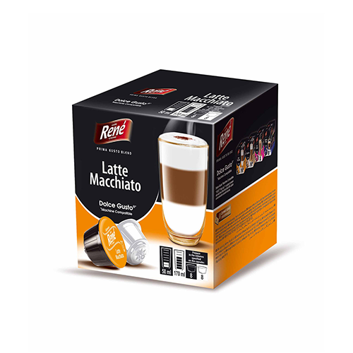 RENE Latte Macchiato kávé 16 kapszula Dolce Gusto®-hoz*