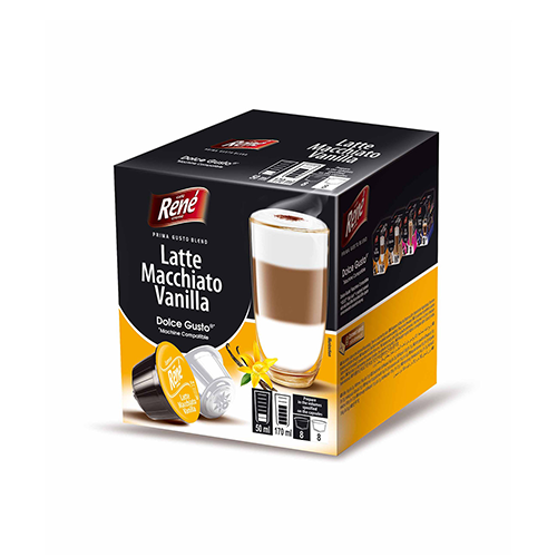 RENE Latte Macchiato Vanília kávé 16 kapszula Dolce Gusto®-hoz*