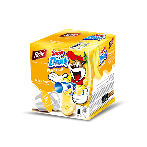 RENE Super Drink Banana milk, 16 kapszula Dolce Gusto®*-hoz