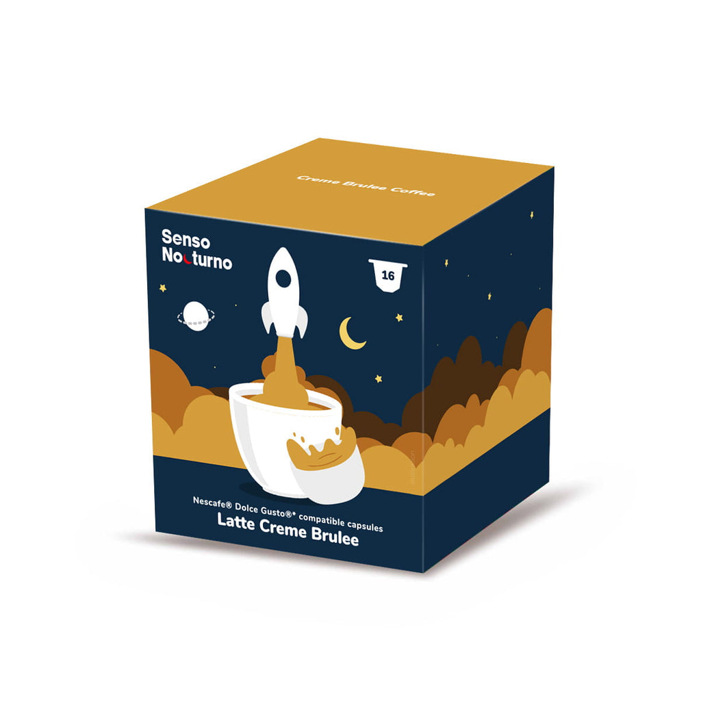 SENSO NOCTURNO Latte Creme Brulee kávé 16 kapszula Dolce Gusto®-hoz*