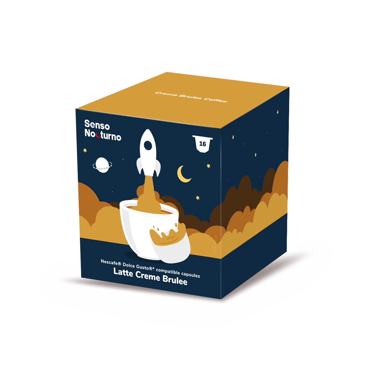 SENSO NOCTURNO Latte Creme Brulee kávé 16 kapszula Dolce Gusto®-hoz*