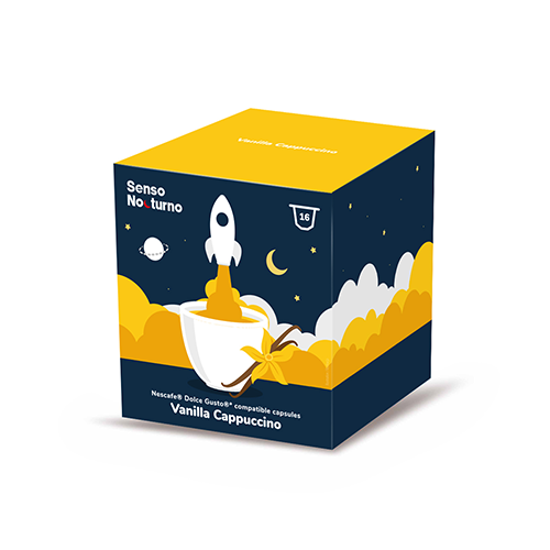 SENSO NOCTURNO Vanília cappuccino kávéital 16 kapszula Dolce Gusto®-hoz*
