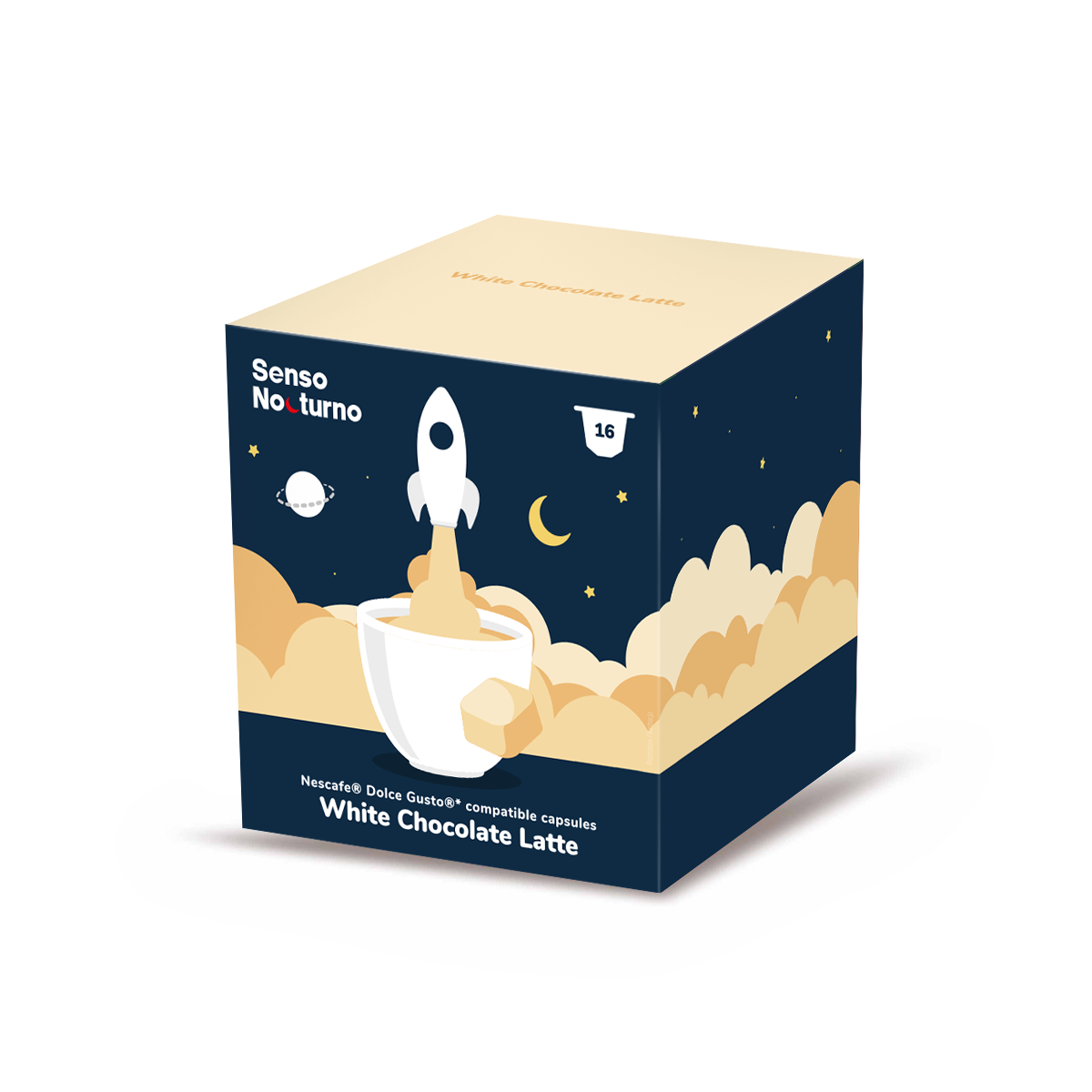 SENSO NOCTURNO Latte White Chocolate kávé 16 kapszula Dolce Gusto®-hoz*