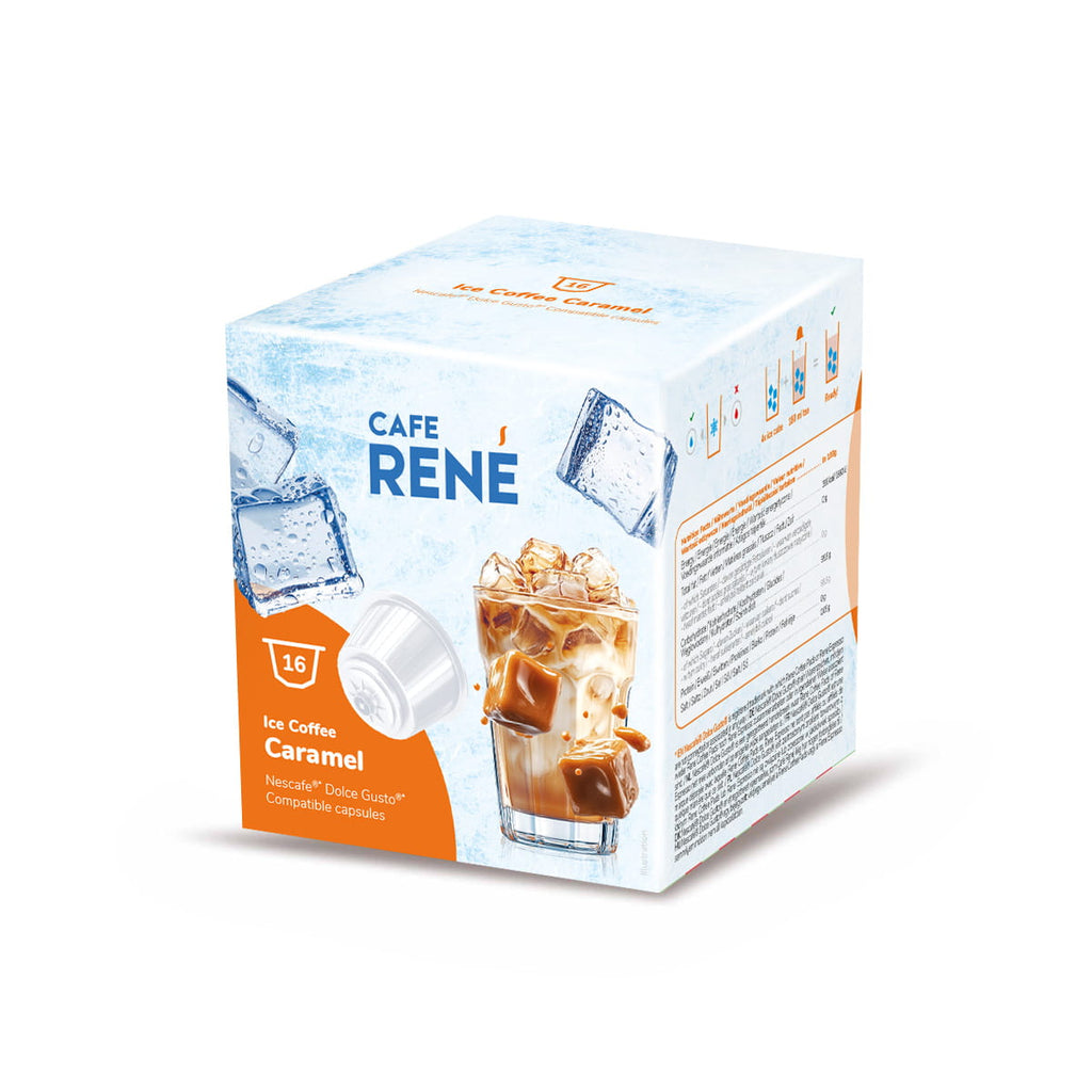 RENE Ice Coffee Caramel, 16 kapszula Dolce Gusto®*-hoz